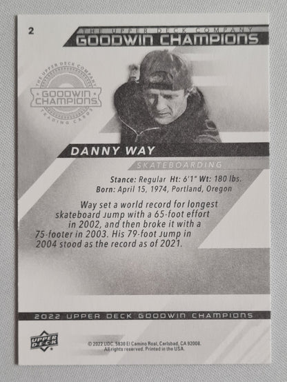 Danny Way - 2022 Upper Deck Goodwin Champions - Skateboarding #2