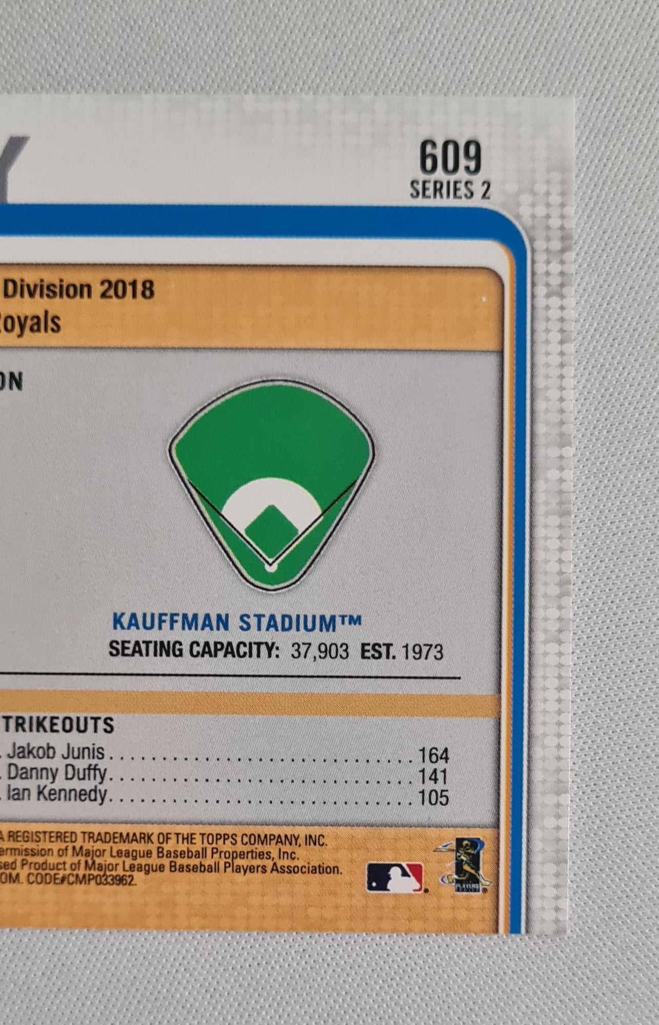Kansas City Royals - 2019 Topps MLB Baseball #609 Series 2