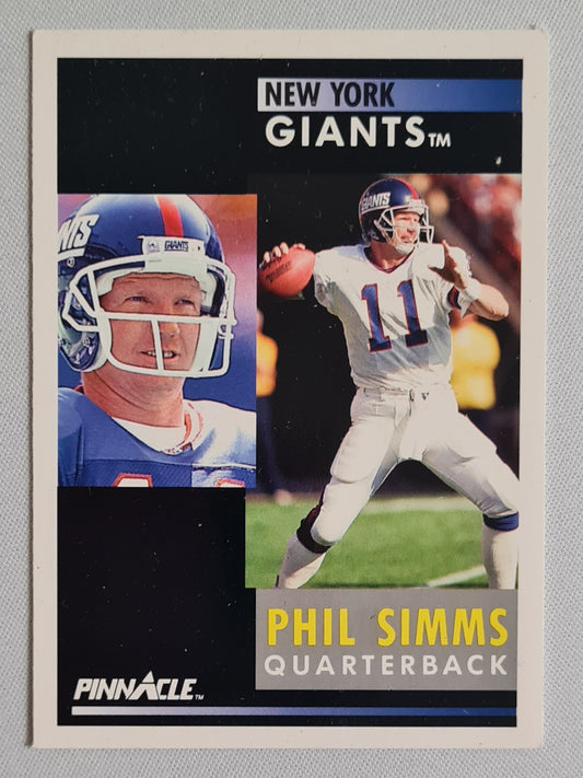 Phil Simms - 1991 Score Pinnacle NY Giants #235