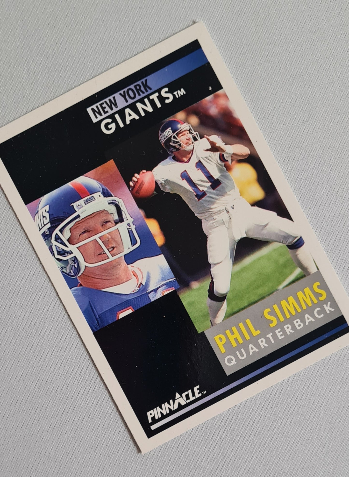 Phil Simms - 1991 Score Pinnacle NY Giants #235
