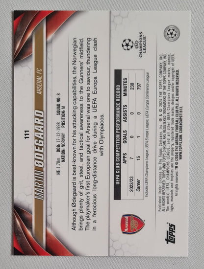 Martin Odegaard - 2024 Topps Chrome Arsenal FC Midfielder (CL) #111 Pink Lava