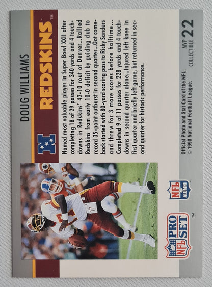 Doug Williams - 1990 National Football League PRO SET NFL Washington Redskins #22