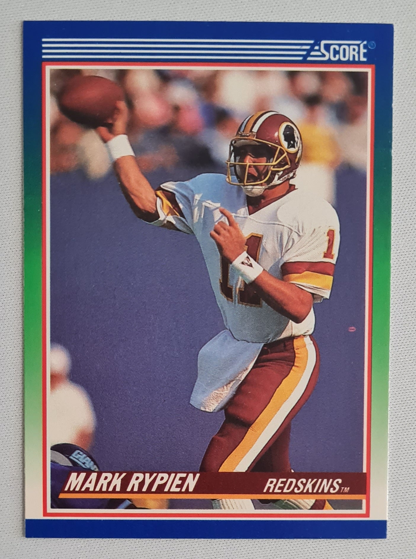Mark Rypien - 1990 Score NFL Football Washington Redskins #350