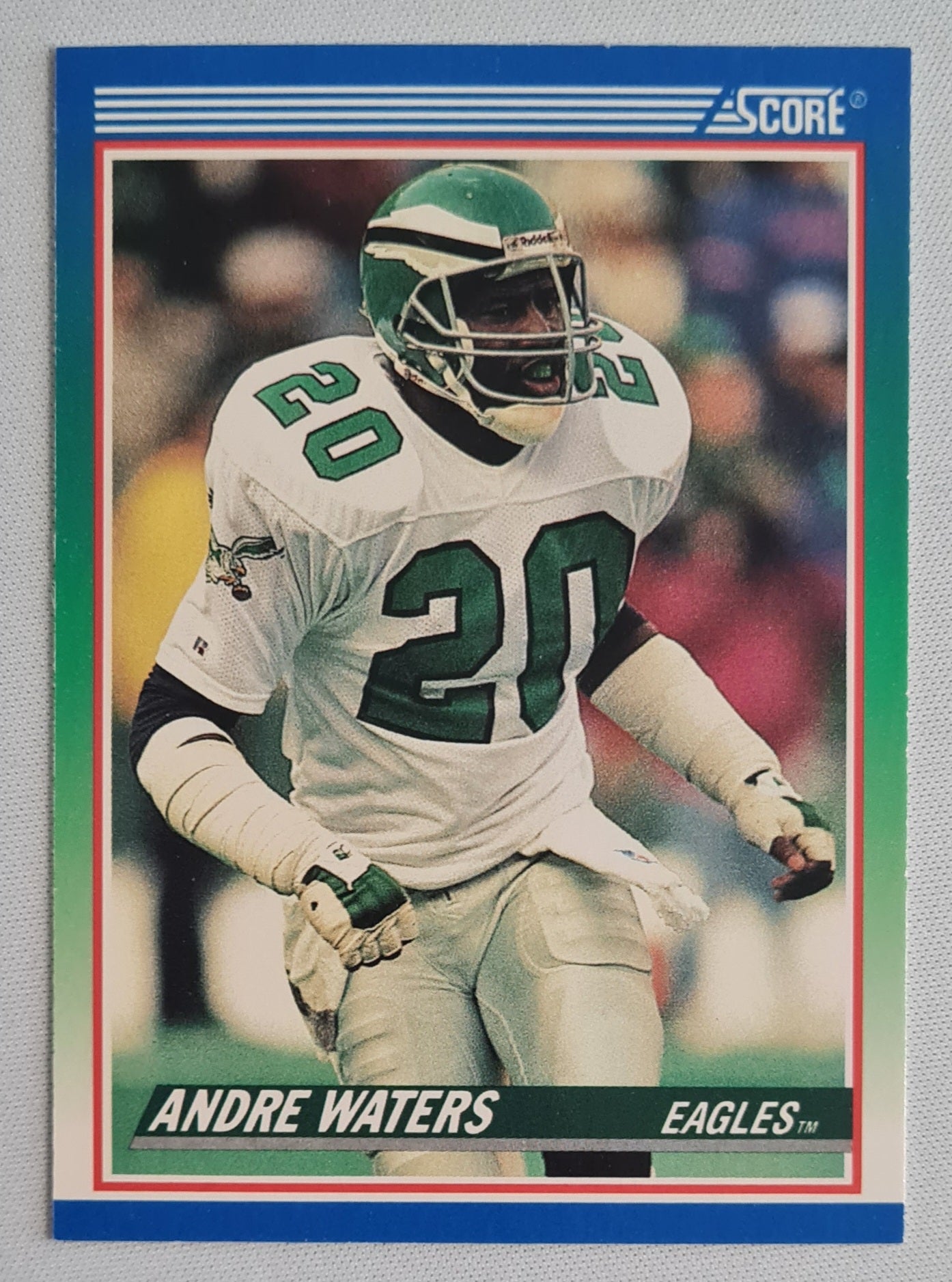 Andre Waters - 1990 Score NFL Football Philadelphia Eagles #413