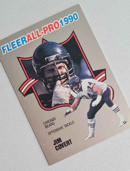 Jim Covert - 1990 Fleer NFL ALL-PRO 1990 NFL Chicago Bears #7 of 25