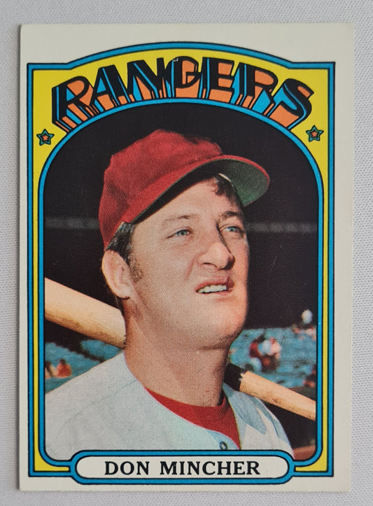 Don Mincher - 1972 O-Pee-Chee Baseball - TCG MLB Texas Rangers First Base #242