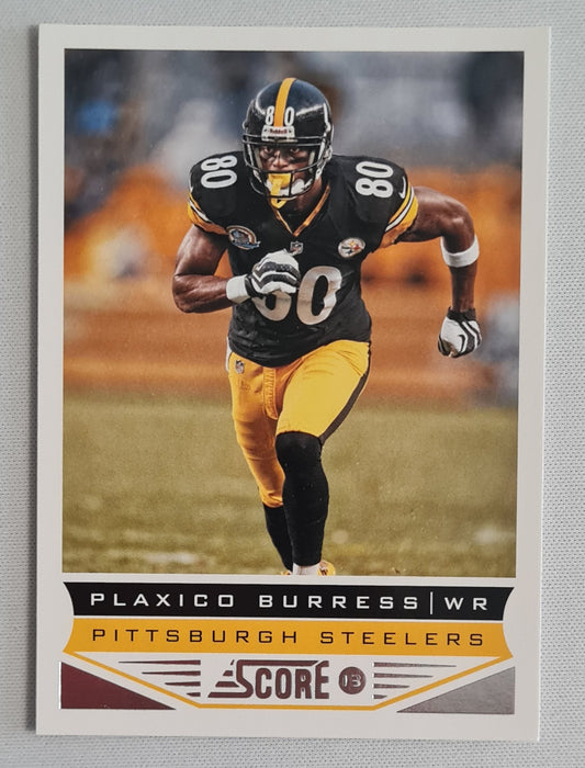 Plaxico Burress - 2013 Panini Score Football NFL Football Pittsburgh Steelers #166