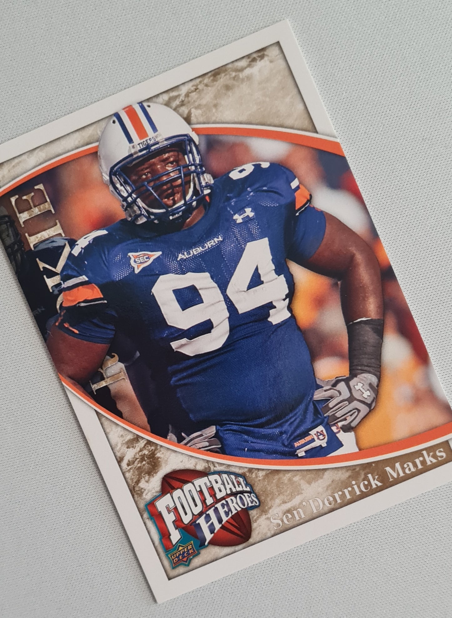 Sen 'Derrick Marks - 2009 Upper Deck Football Rookie Hero Aubrun Tigers #192