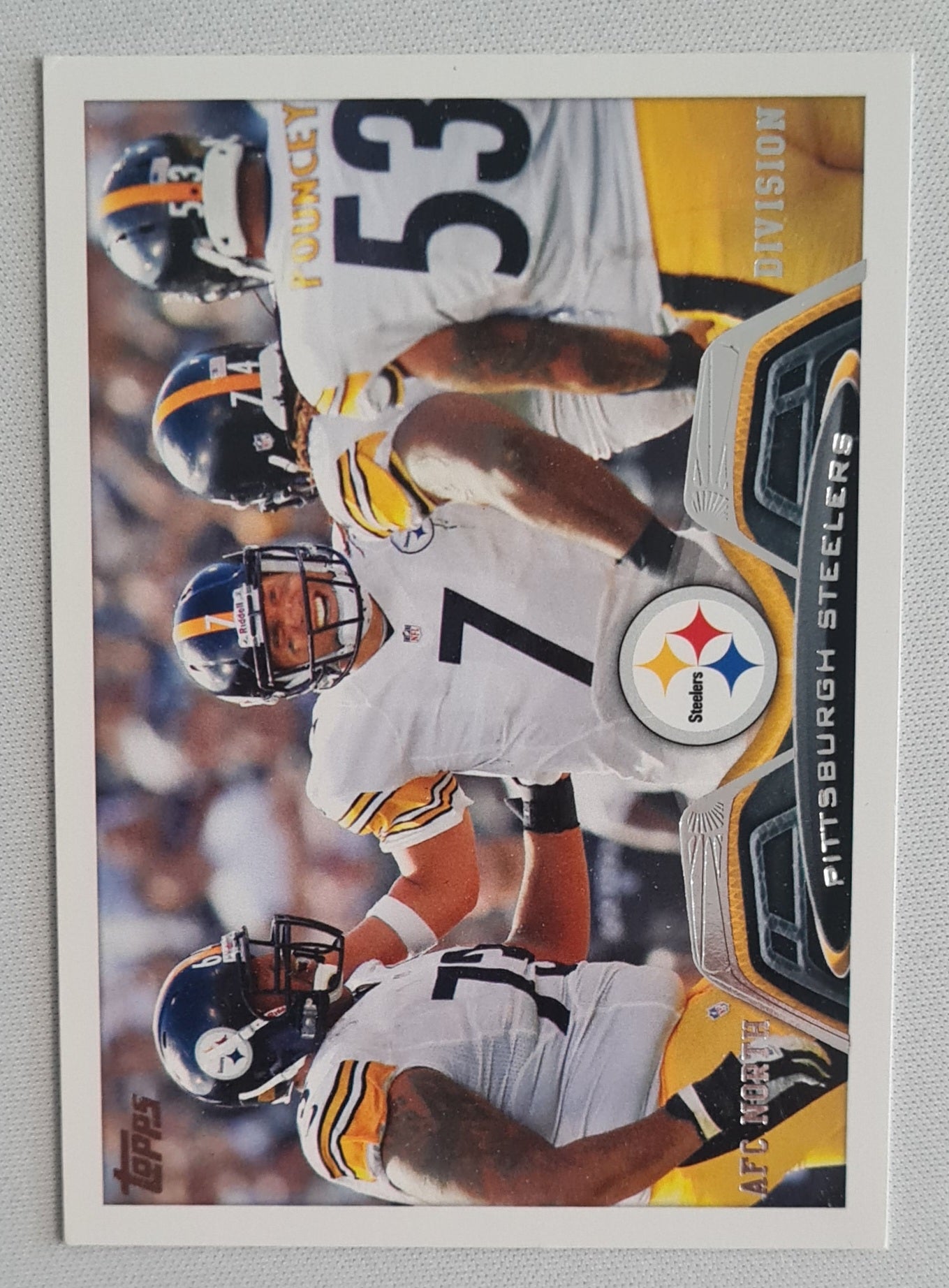 Pittsburgh Steelers - 2013 Topps NFL Football Pittsburgh Steelers Team Card (2012 Team Leader) #105