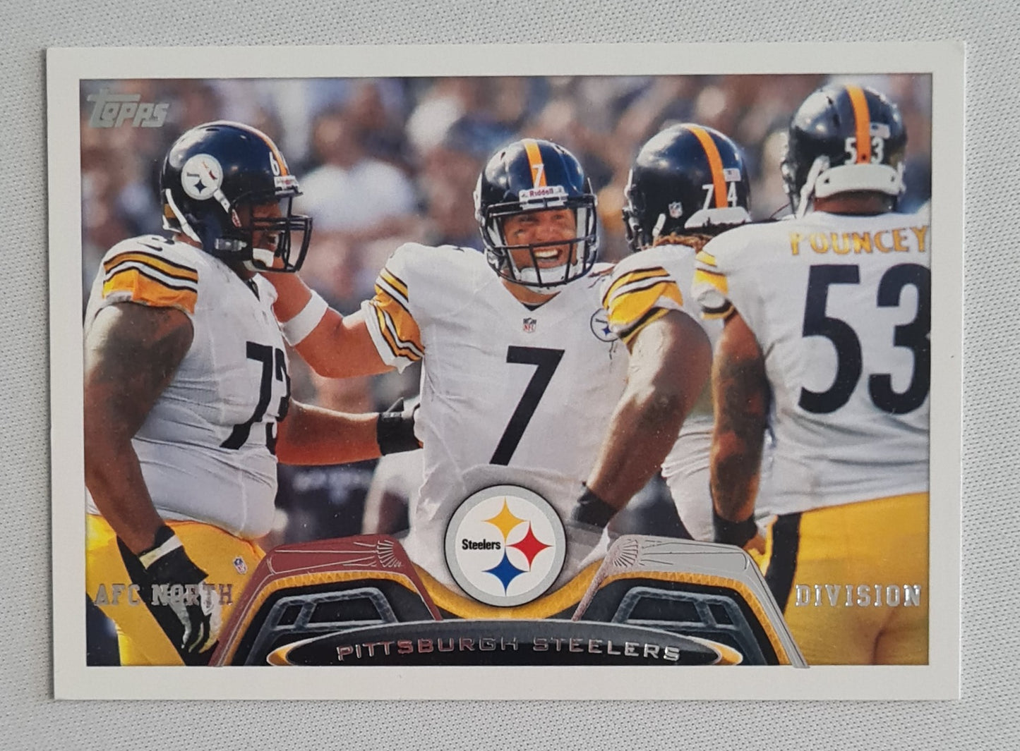 Pittsburgh Steelers - 2013 Topps NFL Football Pittsburgh Steelers Team Card (2012 Team Leader) #105