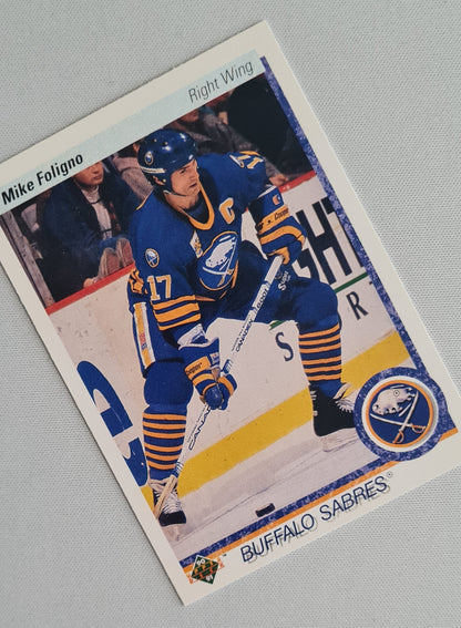 Mike Foligno - 1990 Upper Deck NHL Ice Hockey Buffalo Sabers #378