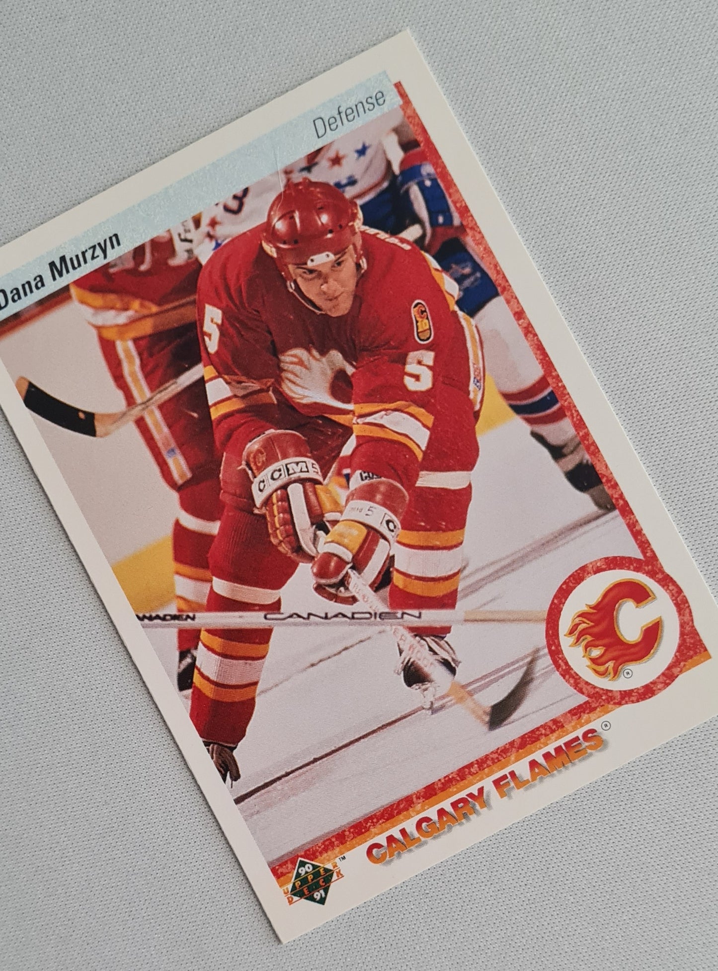 Dana Murzyn - 1990 Upper Deck NHL Ice Hockey Calgary Flames #348