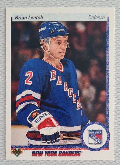 Brian Leetch - 1990 Upper Deck NHL Ice Hockey NY Rangers #253