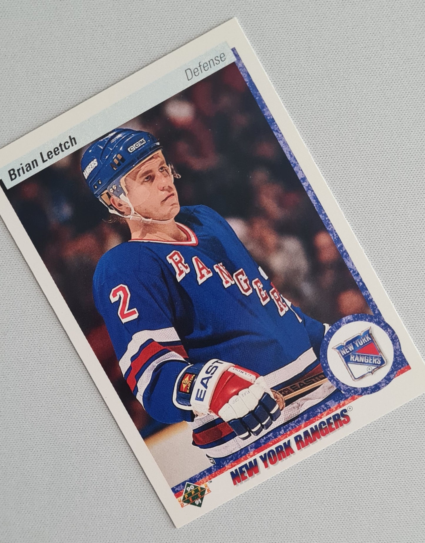 Brian Leetch - 1990 Upper Deck NHL Ice Hockey NY Rangers #253