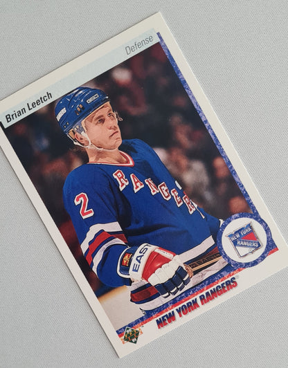 Brian Leetch - 1990 Upper Deck NHL Ice Hockey NY Rangers #253