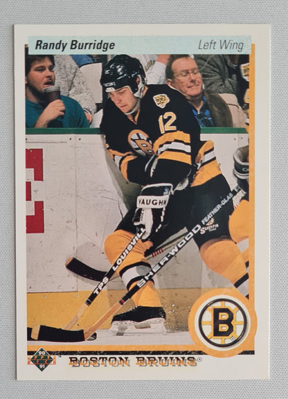 Randy Burridge - 1990 Upper Deck NHL Ice Hockey Boston Bruins #196