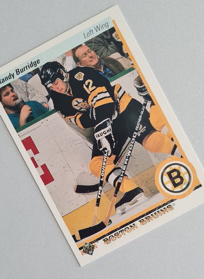 Randy Burridge - 1990 Upper Deck NHL Ice Hockey Boston Bruins #196