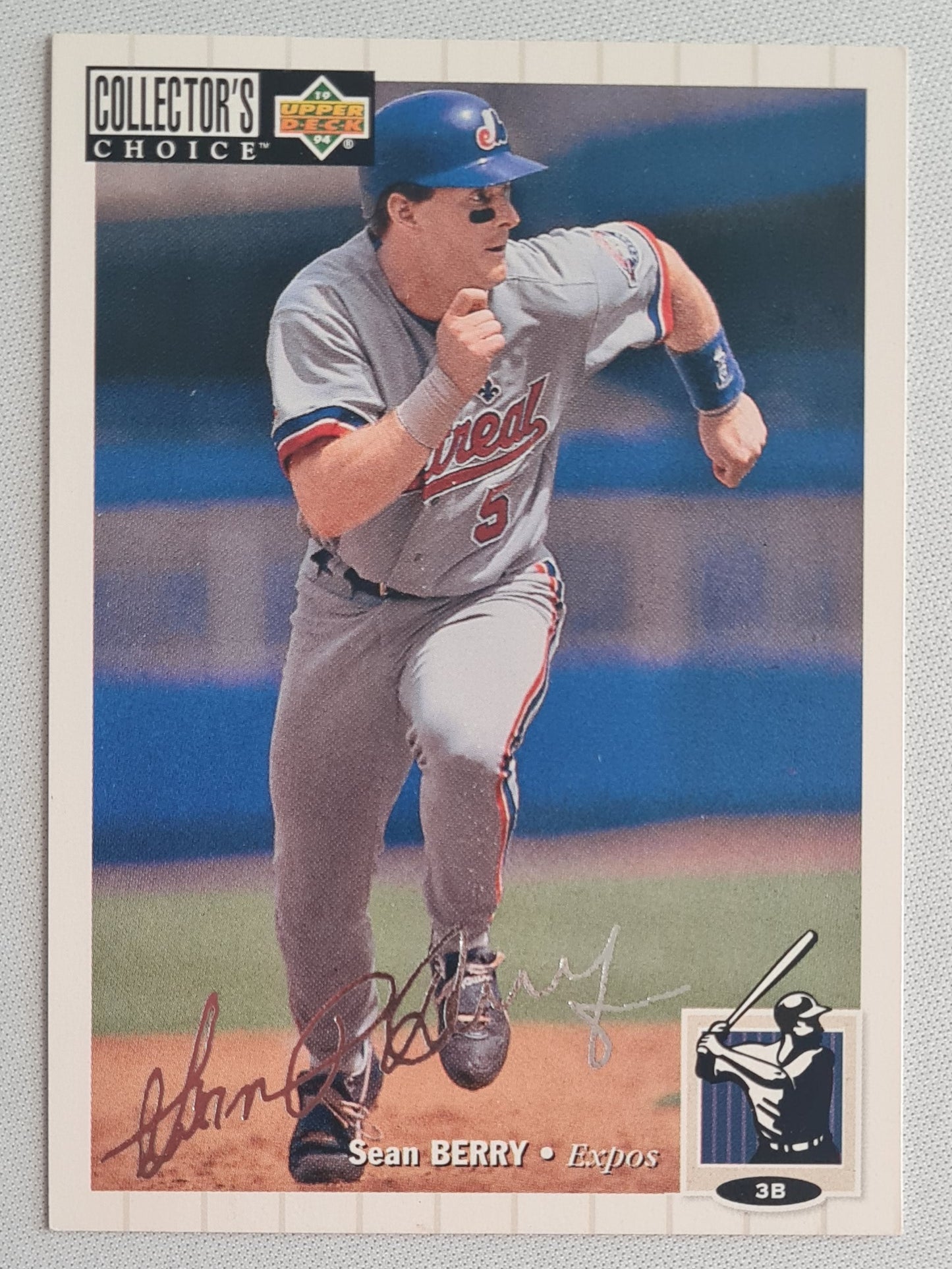 Sean Berry - 1993 Upper Deck Collector's Choice MLB Montreal Expos #51