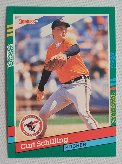 Curt Schilling - 1990 Donruss Leaf MLB Baseball Baltimore Orioles Pitcher #556