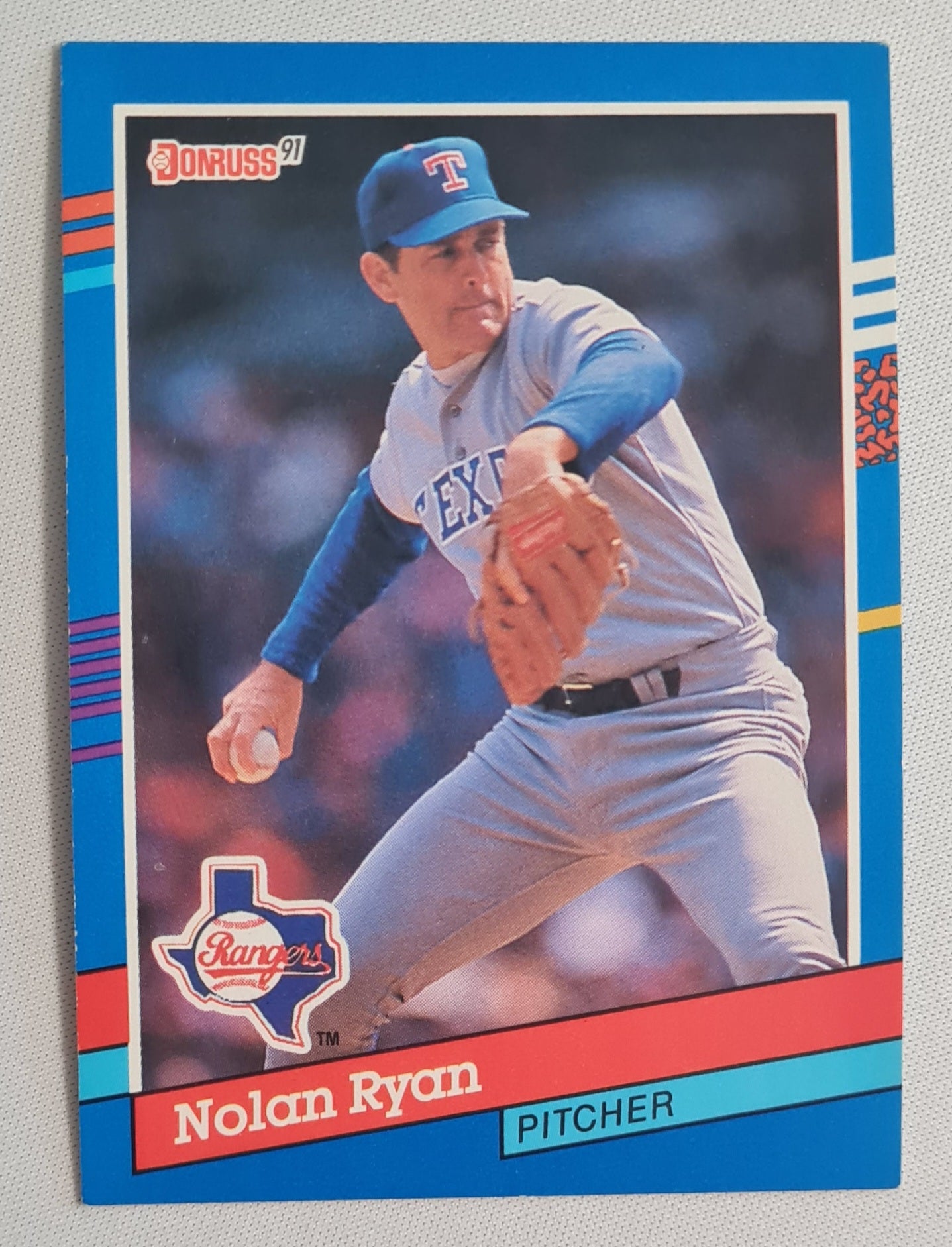 Nolan Ryan - 1990 Donruss Leaf MLB Baseball Texas Rangers #89 HOF
