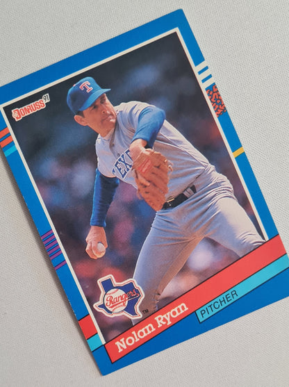 Nolan Ryan - 1990 Donruss Leaf MLB Baseball Texas Rangers #89 HOF