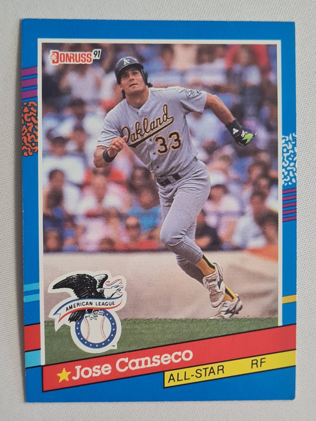 Jose Canseco - 1990 Donruss Leaf MLB Baseball Oakland A's #50