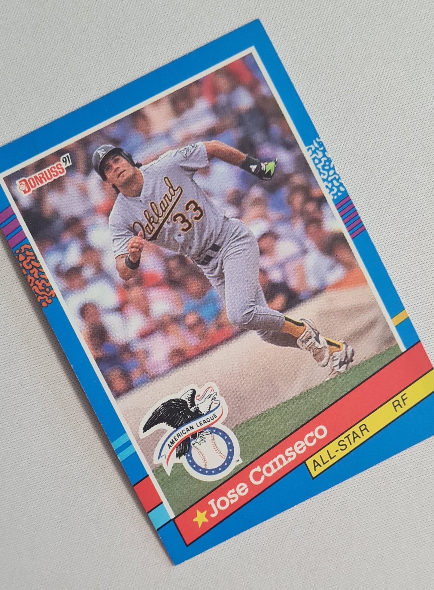Jose Canseco - 1990 Donruss Leaf MLB Baseball Oakland A's #50