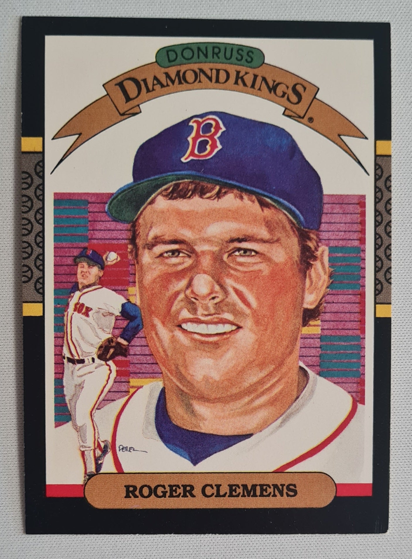 Roger Clemens - 1990 Donruss Leaf Diamond Kings MLB Baseball Boston Red Sox #2