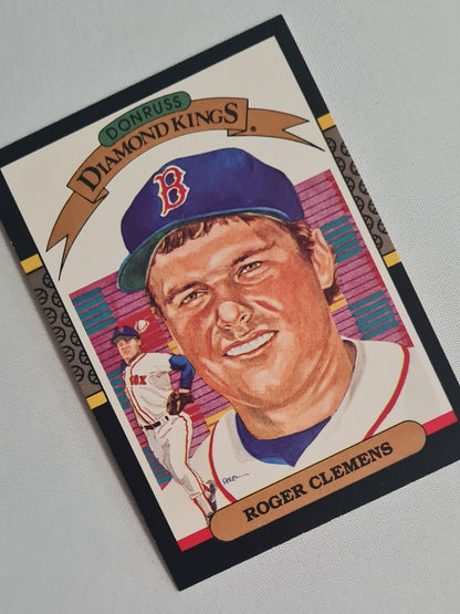 Roger Clemens - 1990 Donruss Leaf Diamond Kings MLB Baseball Boston Red Sox #2