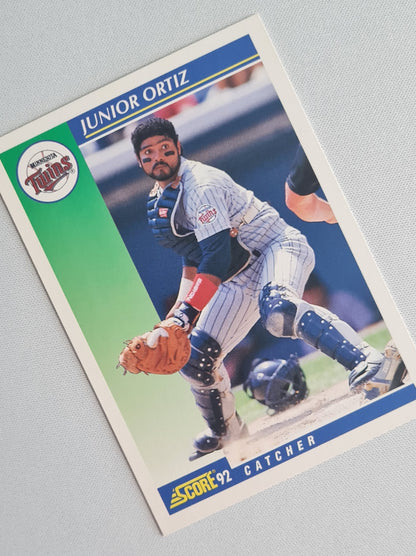Junior Ortiz - 1992 Score MLB Baseball Minnesota Twins #473