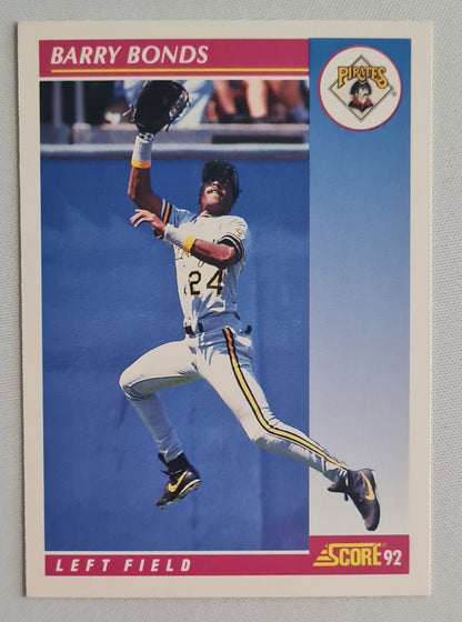 Barry Bonds - 1992 Score MLB Baseball Pittsburgh Pirates  #555