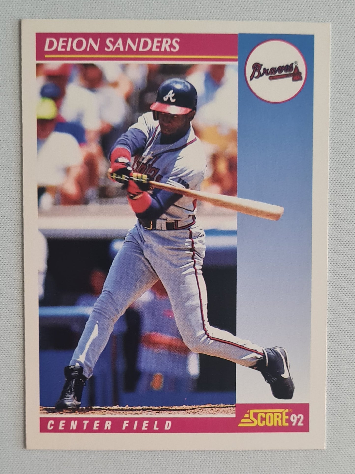 Deion Sanders - 1992 Score MLB Baseball Atlanta Braves  #571