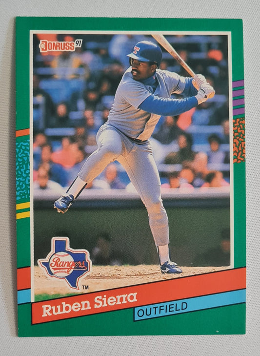 Ruben Sierra - 1990 Donruss Leaf MLB Baseball Texas Rangers #567