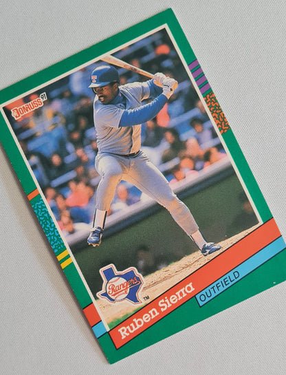 Ruben Sierra - 1990 Donruss Leaf MLB Baseball Texas Rangers #567