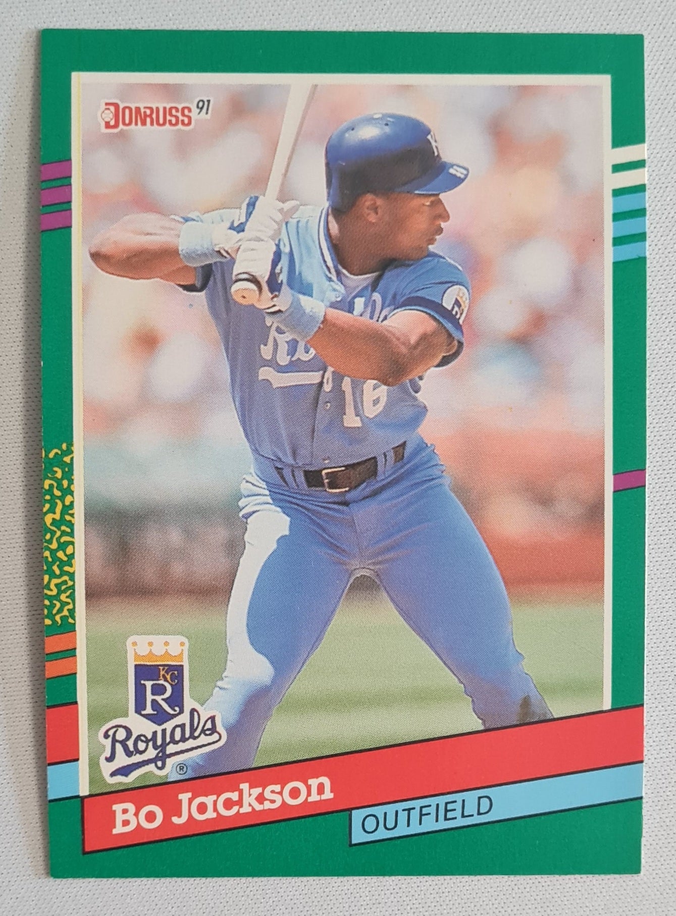 Bo Jackson - 1990 Donruss Leaf MLB Baseball Kansas City Royals #632