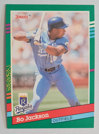 Bo Jackson - 1990 Donruss Leaf MLB Baseball Kansas City Royals #632