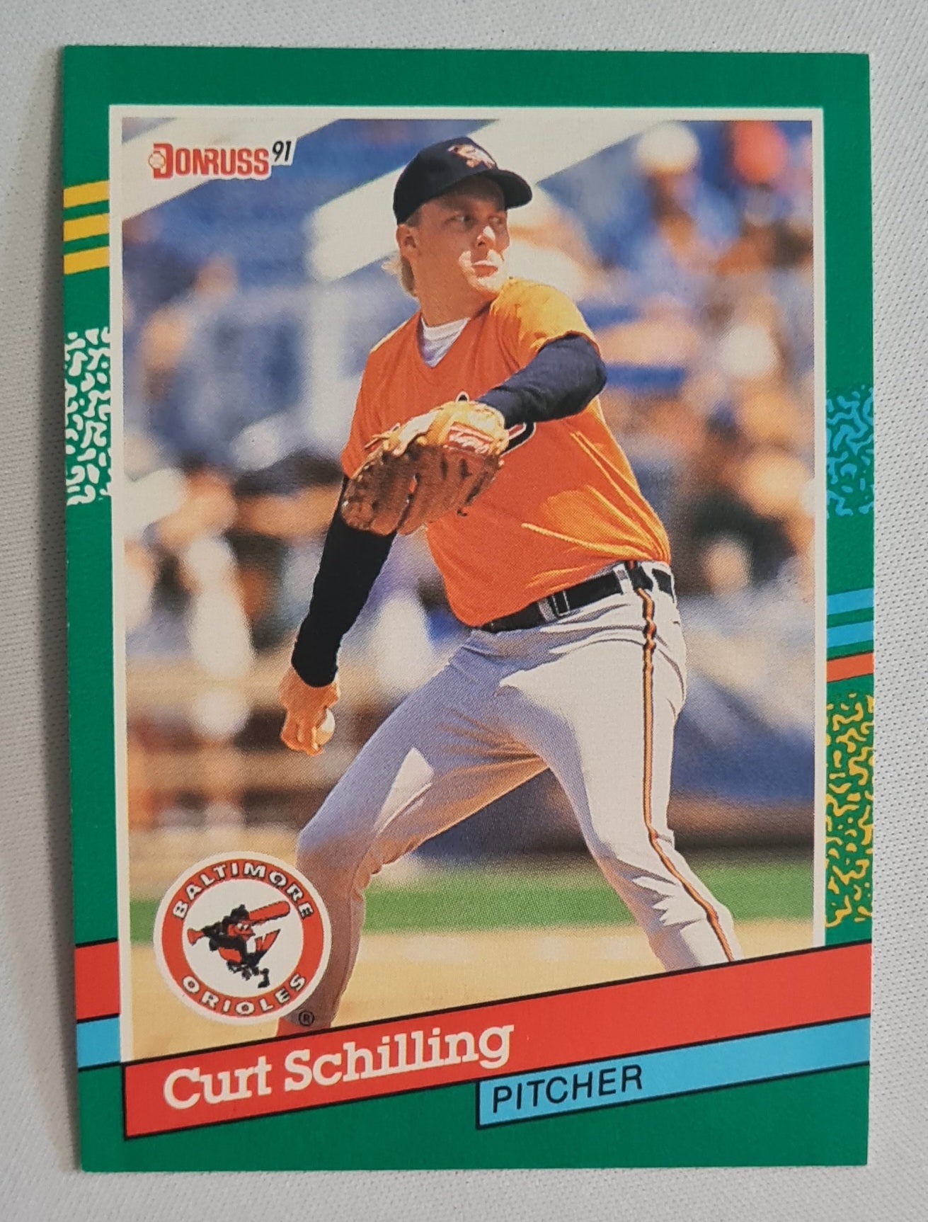 Curt Schilling - 1990 Donruss Leaf MLB Baseball Baltimore Orioles #556