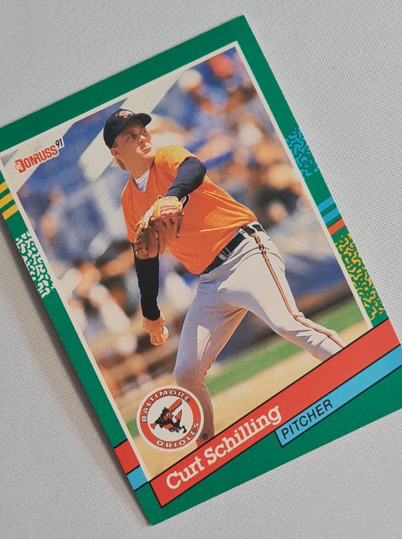 Curt Schilling - 1990 Donruss Leaf MLB Baseball Baltimore Orioles #556