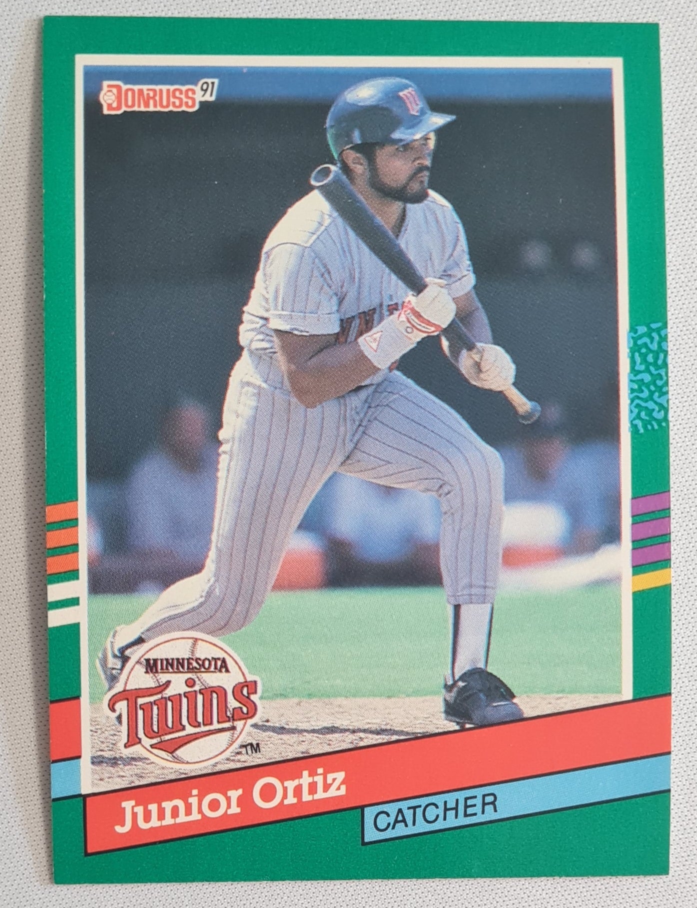Junior Ortiz - 1990 Donruss Leaf MLB Baseball Minnesota Twins #659
