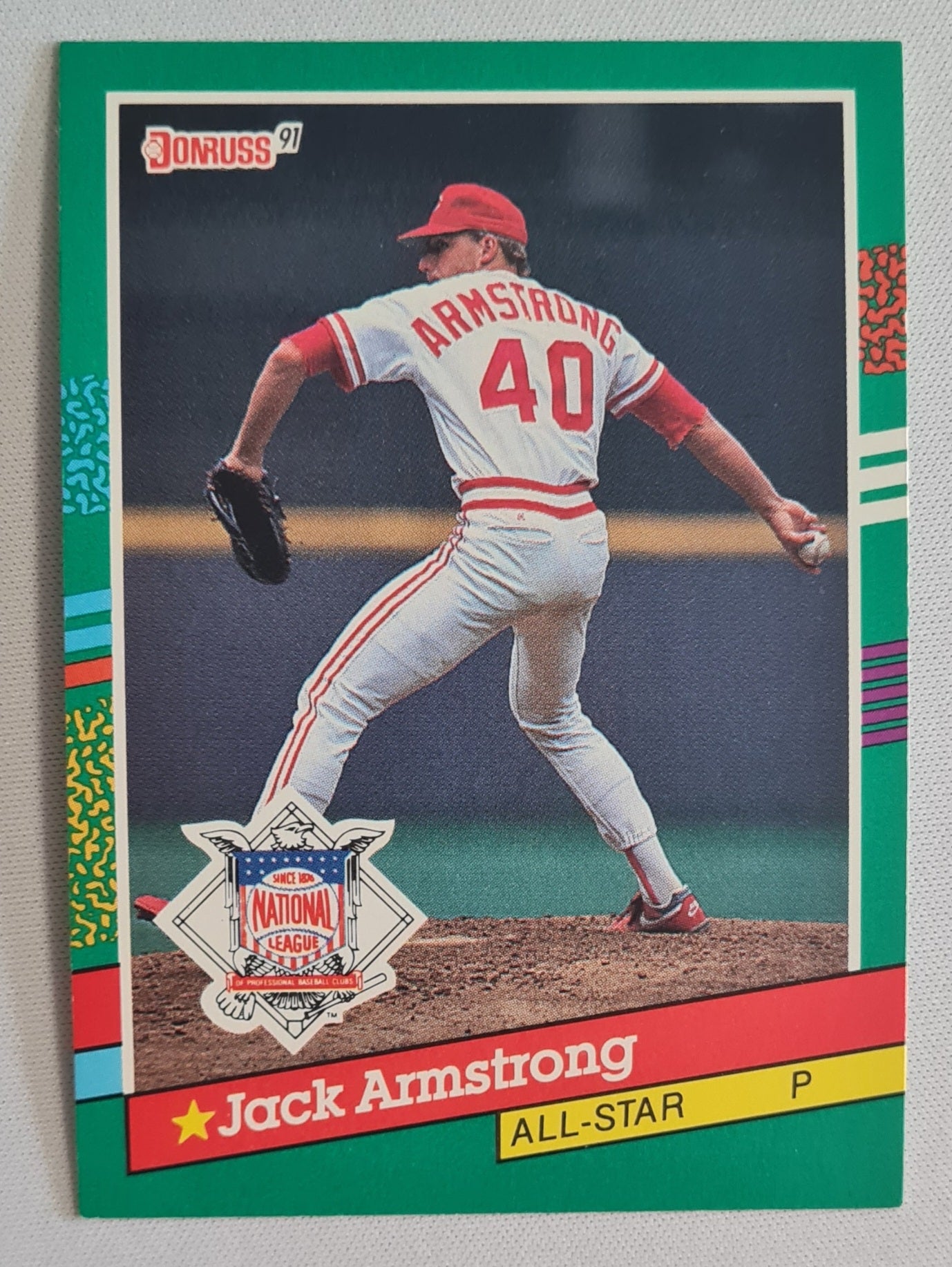 Jack Armstrong - 1990 Donruss Leaf MLB Baseball Cincinnati Reds #439