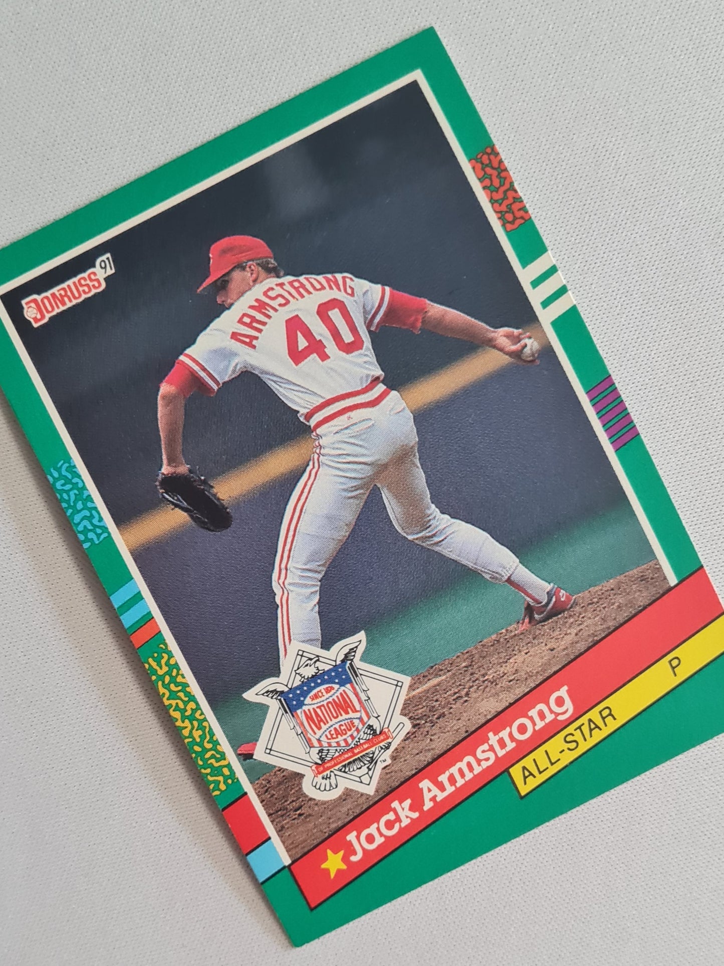 Jack Armstrong - 1990 Donruss Leaf MLB Baseball Cincinnati Reds #439