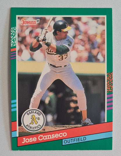 Jose Canseco - 1990 Donruss Leaf MLB Baseball Oakland Athletics #536