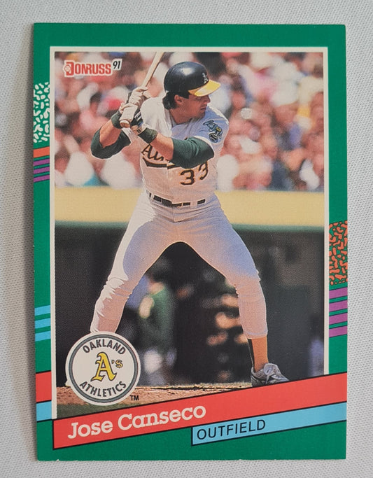 Jose Canseco - 1990 Donruss Leaf MLB Baseball Oakland Athletics #536
