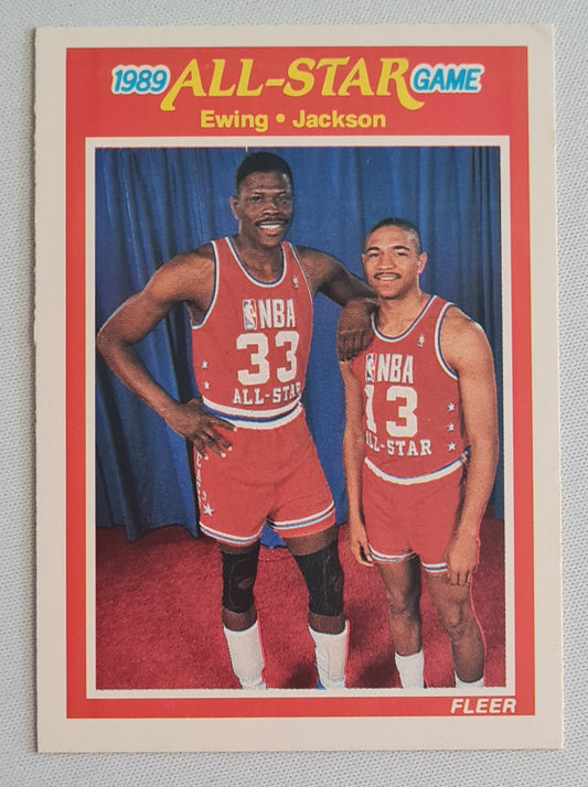 Ewing & Jackson - 1989 Fleer NBA Basketball All-Star Game #167