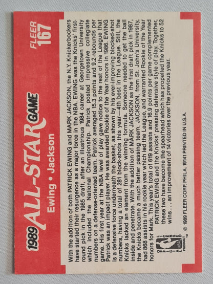 Ewing & Jackson - 1989 Fleer NBA Basketball All-Star Game #167
