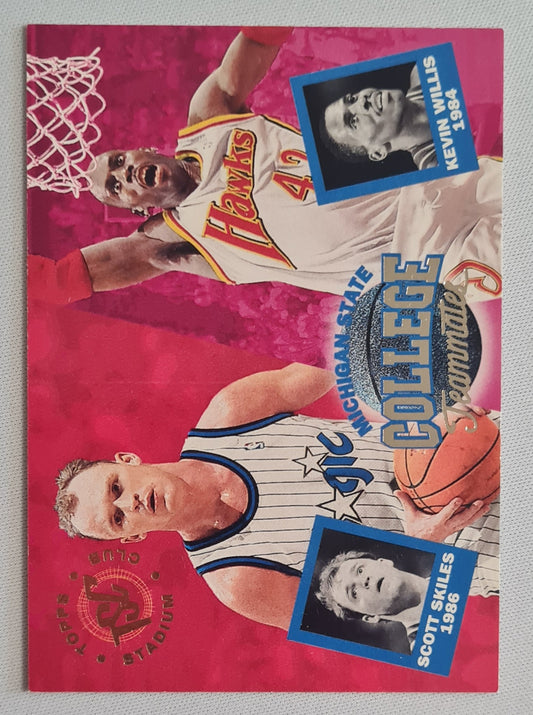 Kevin Willis & Scott Skiles - 1994 Topps NBA Basketball College Teammates #110