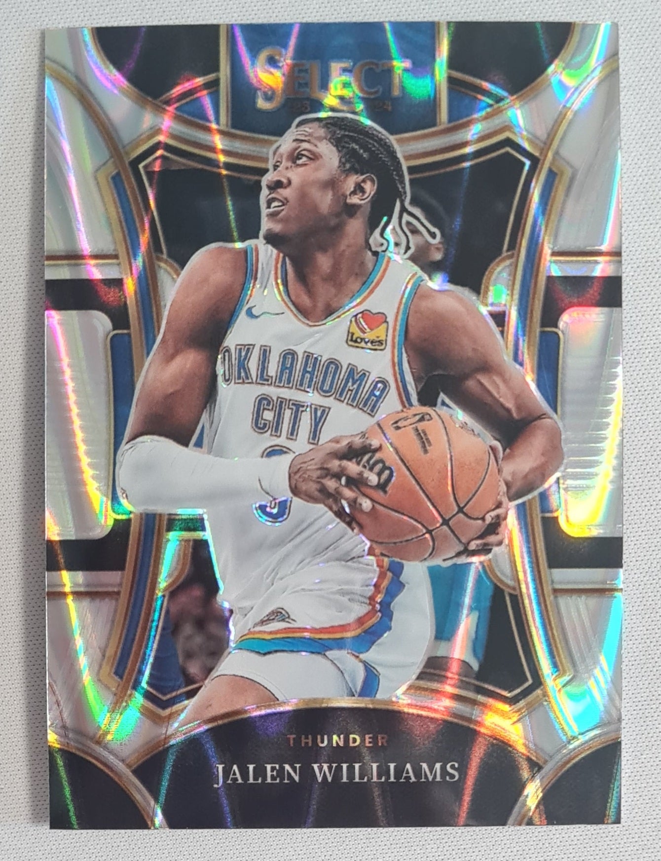 Jalen Williams - 2023/24 Panini Select Basketball NBA Oklahoma City Thunder #392 Prizm Mezzanine Tectonic