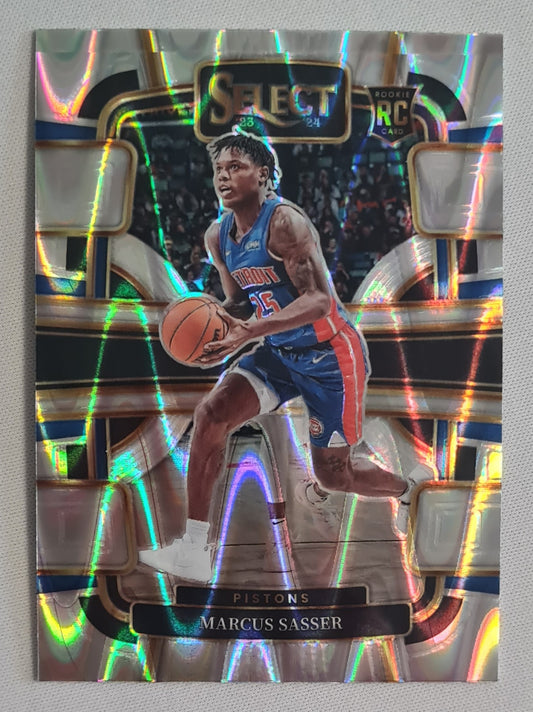 Marcus Sasser - 2023/24 Panini Select Basketball NBA Detroit Pistons #70 Tectonic