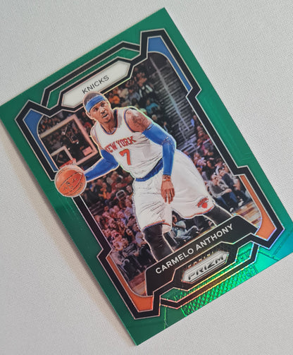 Carmelo Anthony - 2023/24 Panini Prizm Basketball NBA New York Knicks #186 Green Prizm