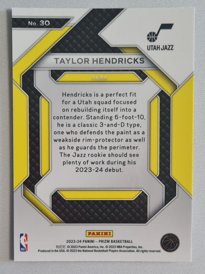 Taylor Hendricks - 2023/24 Panini Prizm Basketball NBA Utah Jazz Emergent #30
